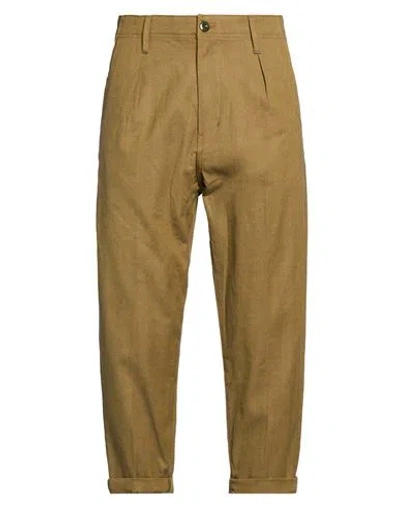 G-star Raw Man Pants Light Green Size 31w-30l Cotton, Elastane