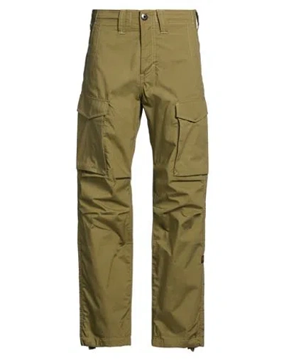 G-star Raw Man Pants Military Green Size 30w-30l Cotton, Recycled Polyester