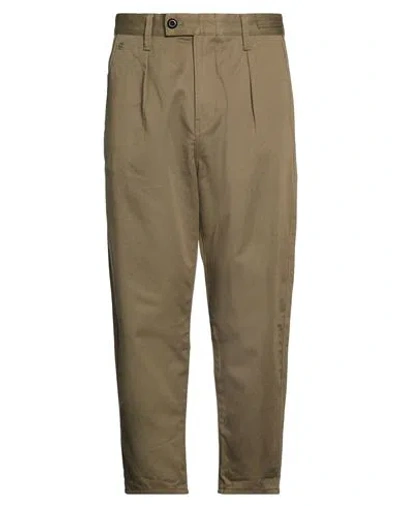 G-star Raw Man Pants Military Green Size 34w-32l Cotton In Brown
