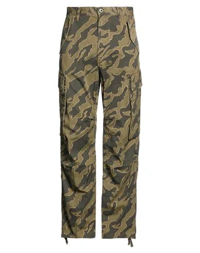 G-star Raw Man Pants Military Green Size 34w-32l Cotton, Recycled Cotton