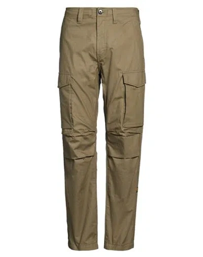 G-star Raw Man Pants Military Green Size 36w-32l Cotton, Recycled Cotton