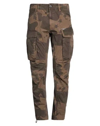 G-star Raw Man Pants Military Green Size 36w-32l Recycled Cotton, Cotton