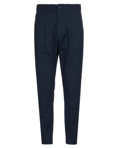 G-star Raw Man Pants Navy Size 36w-32l Recycled Polyester, Organic Cotton In Blue