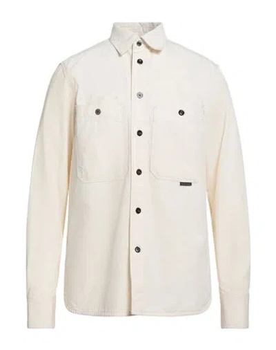 G-star Raw Man Shirt Beige Size Xxl Cotton In Neutral