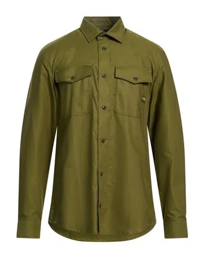 G-star Raw Man Shirt Military Green Size S Cotton