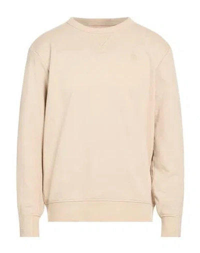 G-star Raw Man Sweatshirt Beige Size Xl Organic Cotton, Recycled Polyester, Elastane In Neutral