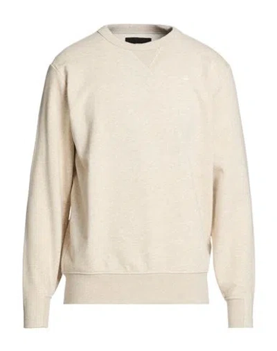 G-star Raw Man Sweatshirt Beige Size Xxl Organic Cotton, Recycled Polyacrylic In Animal Print