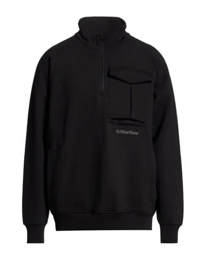 G-star Raw Man Sweatshirt Black Size Xl Cotton, Polyester