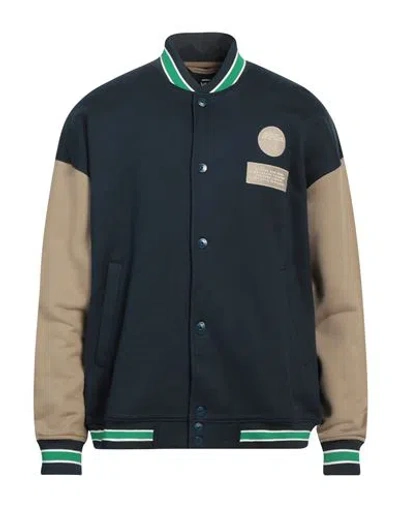 G-star Raw Man Sweatshirt Midnight Blue Size Xxl Cotton, Polyester In Multi