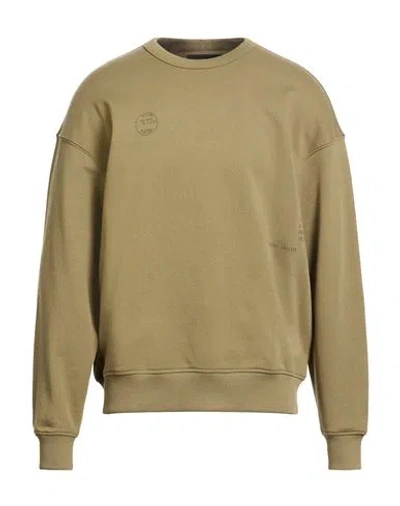 G-star Raw Man Sweatshirt Military Green Size S Organic Cotton, Elastane