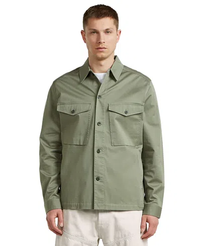 G-star Raw Men's Core Lightweight Regular-fit Overshirt In Green