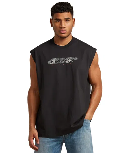 G-star Raw Men's Graphic Sleeveless T-shirt In Black