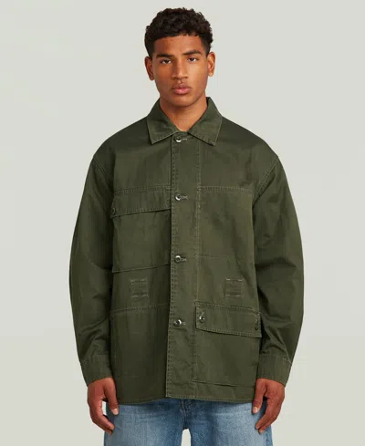 G-star Raw Men's Reversible Oversize Shirt In Green