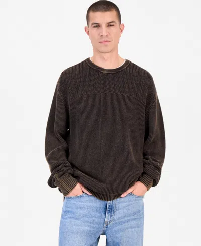 G-star Raw Men's Washed Rib Knit Sweater In Brown