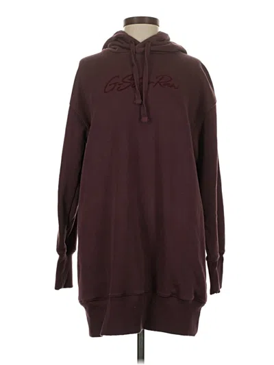 Pre-owned G-star Raw Pullover Hoodie In Burgundy