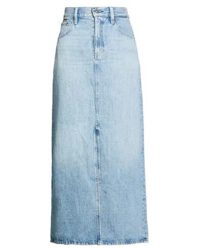 G-star Raw Woman Denim Skirt Blue Size 28 Cotton, Recycled Cotton