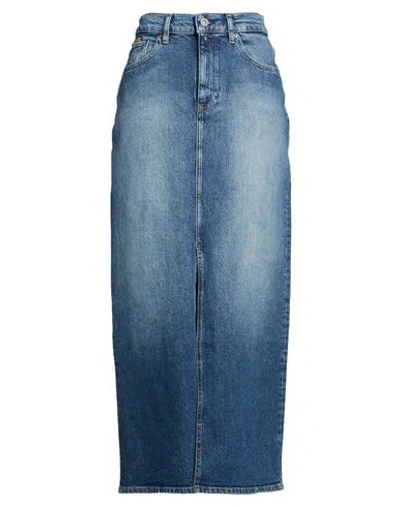 G-star Raw Woman Denim Skirt Blue Size 32 Cotton, Recycled Cotton, Elastane