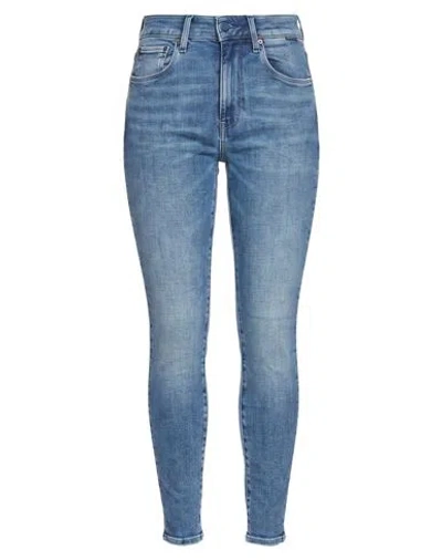 G-star Raw Woman Jeans Blue Size 25w-30l Cotton, Elastomultiester, Elastane