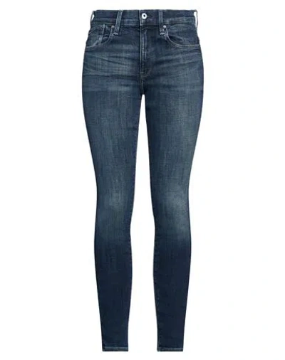 G-star Raw Woman Jeans Blue Size 25w-32l Cotton, Elastomultiester, Elastane
