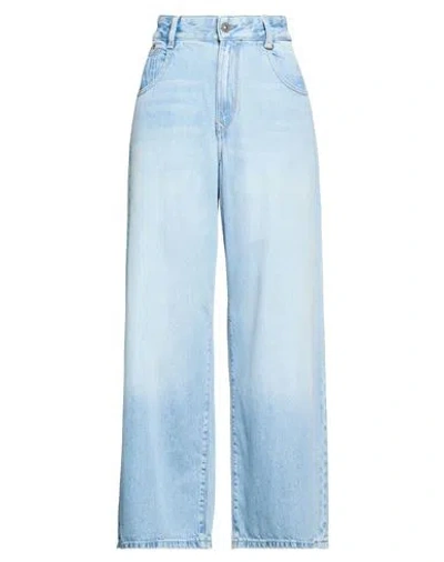 G-star Raw Woman Jeans Blue Size 26w-30l Cotton, Acetate, Lyocell, Recycled Cotton