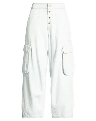 G-star Raw Woman Jeans Blue Size 27w-30l Cotton, Recycled Cotton In White