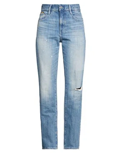G-star Raw Woman Jeans Blue Size 29w-32l Cotton, Recycled Cotton