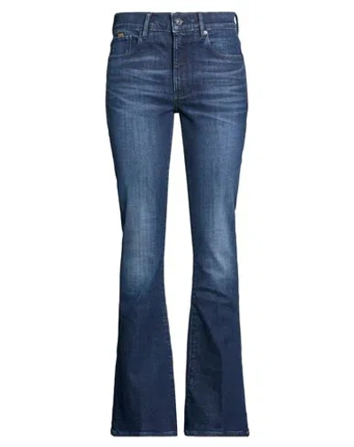 G-star Raw Woman Jeans Blue Size 32w-32l Cotton, Elastomultiester, Lycra