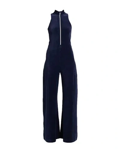 G-star Raw Woman Jumpsuit Navy Size M Cotton, Polyester, Elastane In Blue