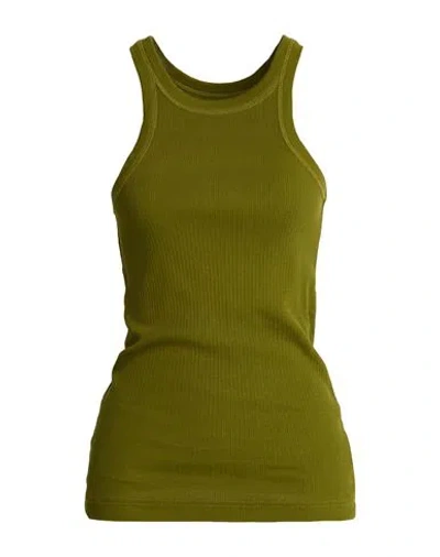 G-star Raw Woman Tank Top Green Size S Organic Cotton In Black