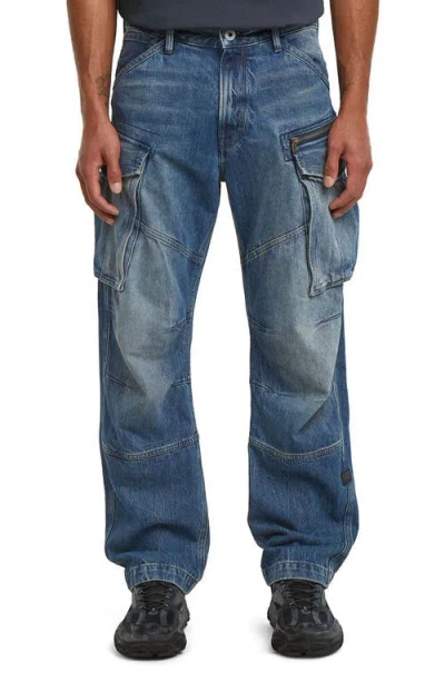 G-star Rovic 3d Loose Cargo Jeans In Blue