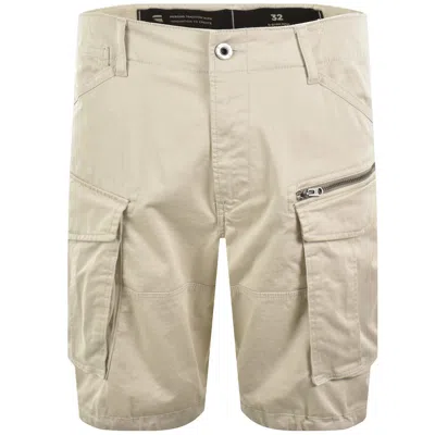 G-star Rovic Cargo Shorts Whitebait Beige In Neutral