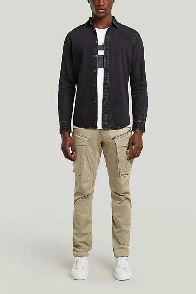 G-star Rovic Zip 3d Regular Tapered Cargo Pant In Dune, Men's At Urban Outfitters In Black
