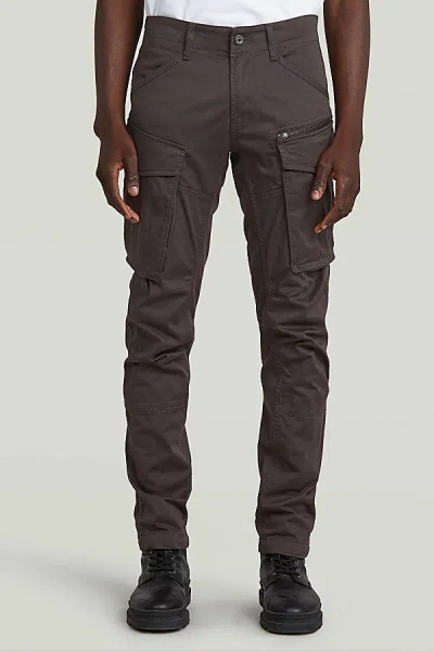G-star Rovic Zip 3d Regular Tapered Cargo Pant In Raven, Men's At Urban Outfitters In Brown