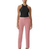 Gstq Satin Tuxedo Pants In Pink