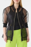 GSTQ SHEER CINCHED JACKET