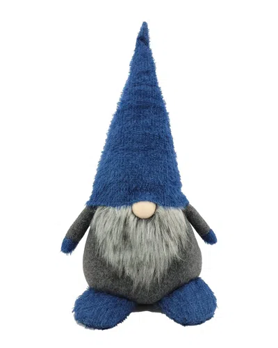G.t. Direct Corporation Gt Direct 23in Decorative Sitting Gnome In Blue
