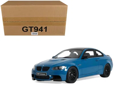 Gt Spirit 2007 Bmw M3 E92 Blue Metallic With Black Top 1/18 Model Car By