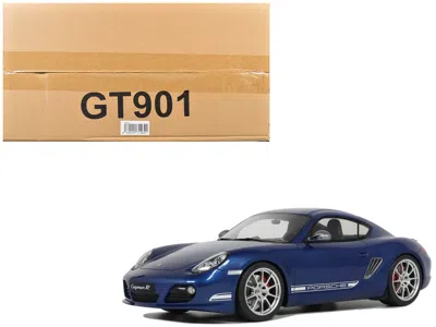 Gt Spirit 2012 Porsche Cayman R Aqua Blue Metallic 1/18 Model Car By