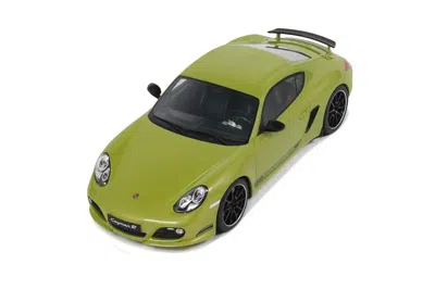 Gt Spirit 2012 Porsche Cayman R Green With Black Side Stripes 1/18 Model Car By