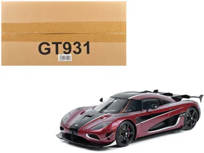 Gt Spirit 2017 Koenigsegg Agera Rs Deep Red Metallic With Black Stripes 1/18 Model Car By
