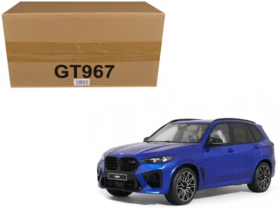 Gt Spirit 2023 Bmw X5 M Competition Blue Metallic With Black Top 1/18 Model Car By