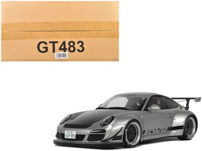 Gt Spirit 2024 Porsche 911 Rwb Abu Silver Metallic With Black Hood 1/18 Model Car By  In Gray