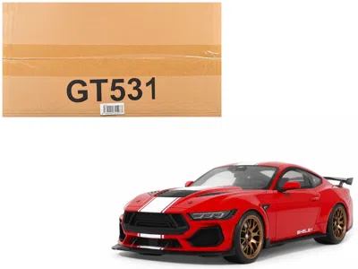 Gt Spirit 2025 Shelby Mustang Supersnake Race Red With White Stripes 1/18 Model Car By