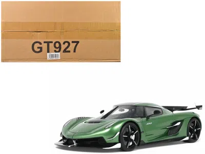 Gt Spirit Koenigsegg Jesko Green Metallic With Black Stripes 1/18 Model Car By