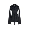 Thegtfashion Women's Blue Dramatic-sleeve Wrap Coat In Blue