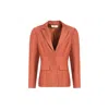 Gt Women's Brown Structured Blazer In Brown