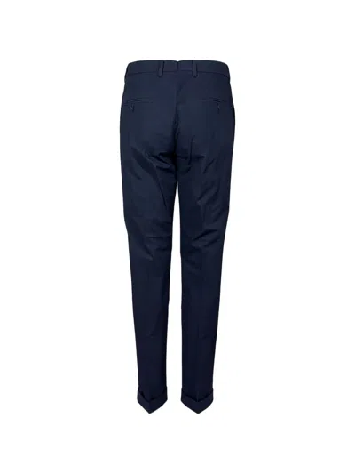 Gta Blue Cotton Lino Polyamide Trousers