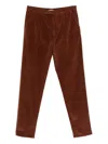 Gta Corduroy Side-pockets Trousers In Brown
