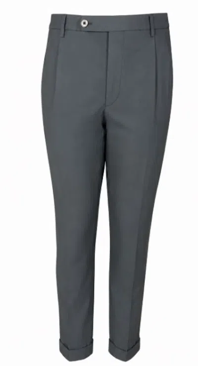 Gta Grey Cotton Trousers In Animal Print