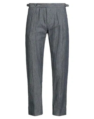 Gta Il Pantalone Man Pants Blue Size 32 Cotton, Linen